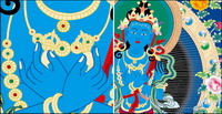 Religion Dunhuang murals vector