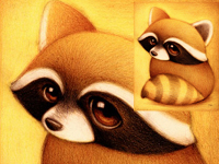 Cute little animals to enjoy the original painting