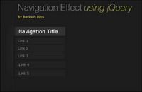 Dynamic menu based on jQuery vertical shape (JS + CSS)