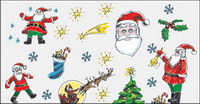 Hand-painted Christmas Cartoon Vector