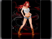 Fashion women vector material