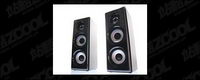 One pair of speakers picture material