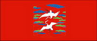 Classical Chinese auspicious crane map
