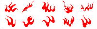 Vector designs of various fire