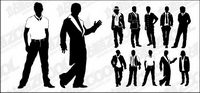 Various types of material men Vector