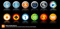 Round three-dimensional computer software and system icons transparent png