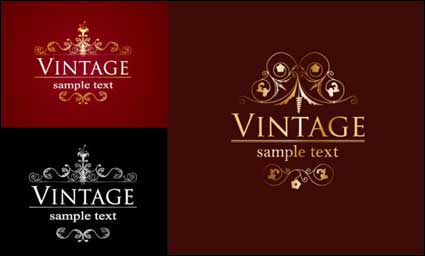 European decorative pattern vector material