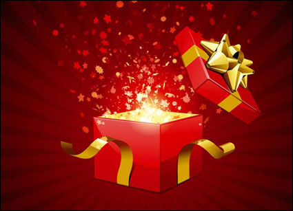 Open the gift of vector