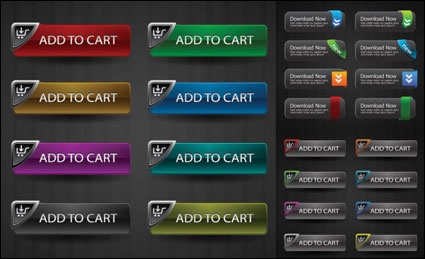 Crystal style button vector material