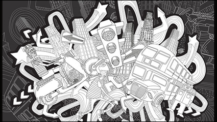 Intensive fashion illustrator vector material -1