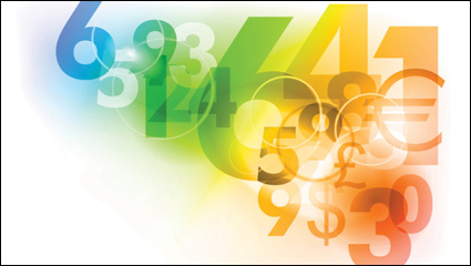 Colorful digital background - vector material