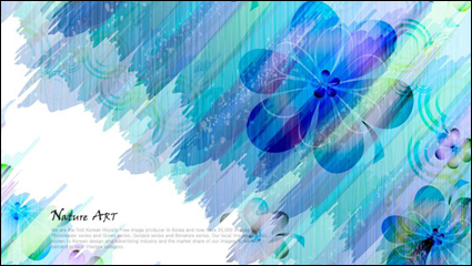 Romantic floral pattern background vector design material -3