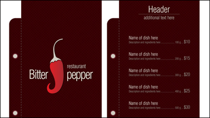 Classic hotel poster design 03-- vector material