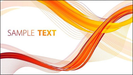 Flow curves text box vector material -1