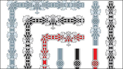 Exquisite lace 01 - vector material