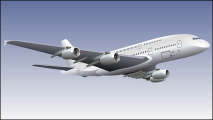 Realistic aircraft 01 - vector