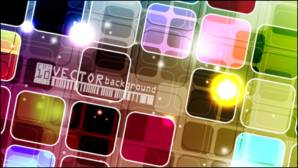 Gorgeous box background 01 - vector material