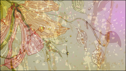 Gorgeous flowers illustrator 04 - vector material