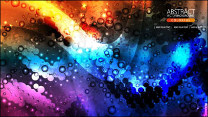 The brilliant dynamic flow color 03 - Vector