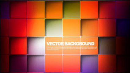 Gorgeous box background 01 - vector material