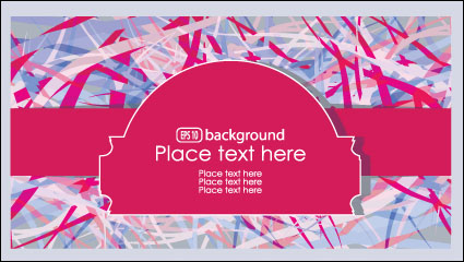 Brilliant fashion label background 02 - vector material