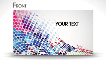 Dynamic gorgeous card background 03 - vector material