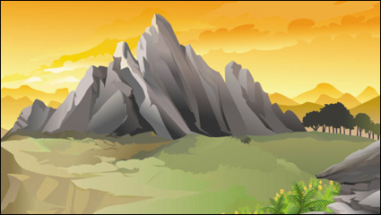 Beautiful landscapes 01 - vector