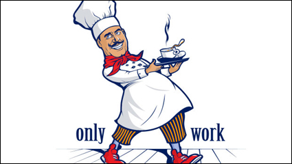 Cartoon line art figures 05 - vector