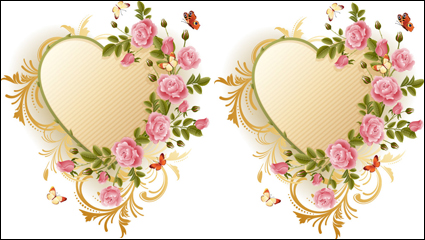 Exquisite roses butterfly Vector