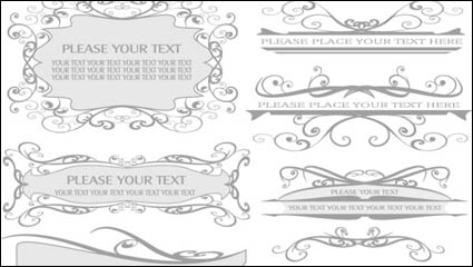 European lines border 02 - vector material