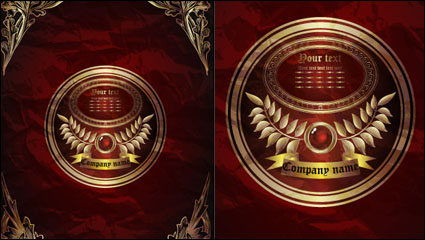 European pattern background 02 - vector material