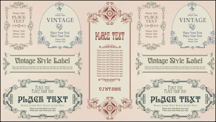 European pattern border 03 - vector material