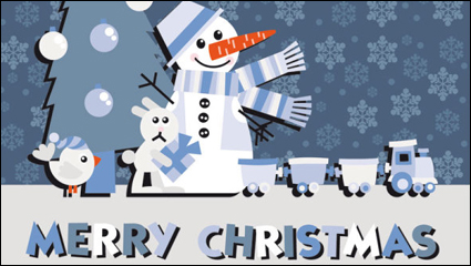 Christmas notes stickers 03 - vector material