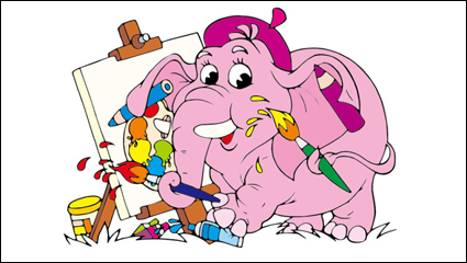 Cartoon image 01 - vector material