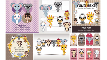 Cartoon illustrator of children 05 - vector material