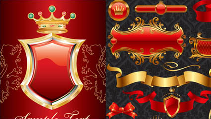 Ribbon banner shield material