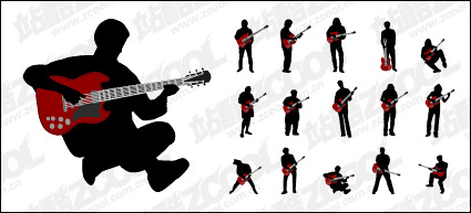 Dan Jita figure silhouettes vector material