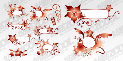 2008 decorative pattern vector material