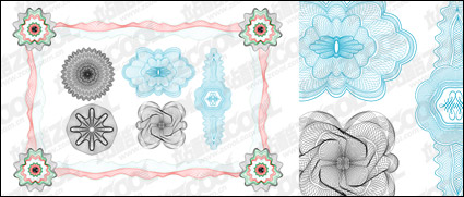 Vector style security lines texture material-1