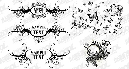 black-and-white pattern vector