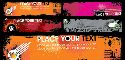 The trend banner banner template vector material-5