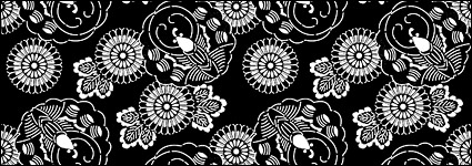 Vector traditional tiled background material-9