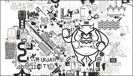 The trend of various design elements vector