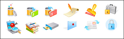 Vector icon books