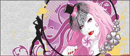 Women and pattern vector-4