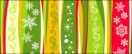 Christmas snowflakes vector background material